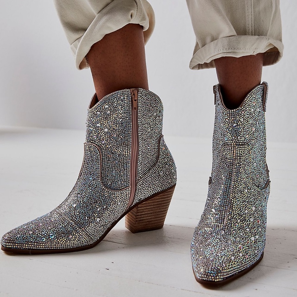 FREE PEOPLE Party Favor Western Boots- LIKE NEW